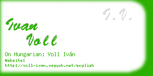 ivan voll business card